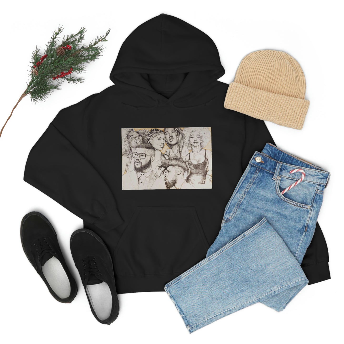 BLACK BEAUTY COLLAGE HOODIE