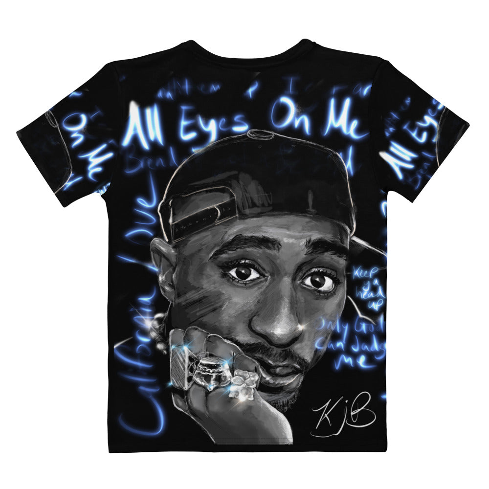 2PAC - ALL OVER - WOMEN'S T-SHIRT