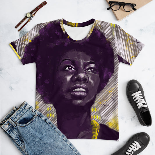 NINA SIMONE - ALL OVER - WOMEN'S T-SHIRT