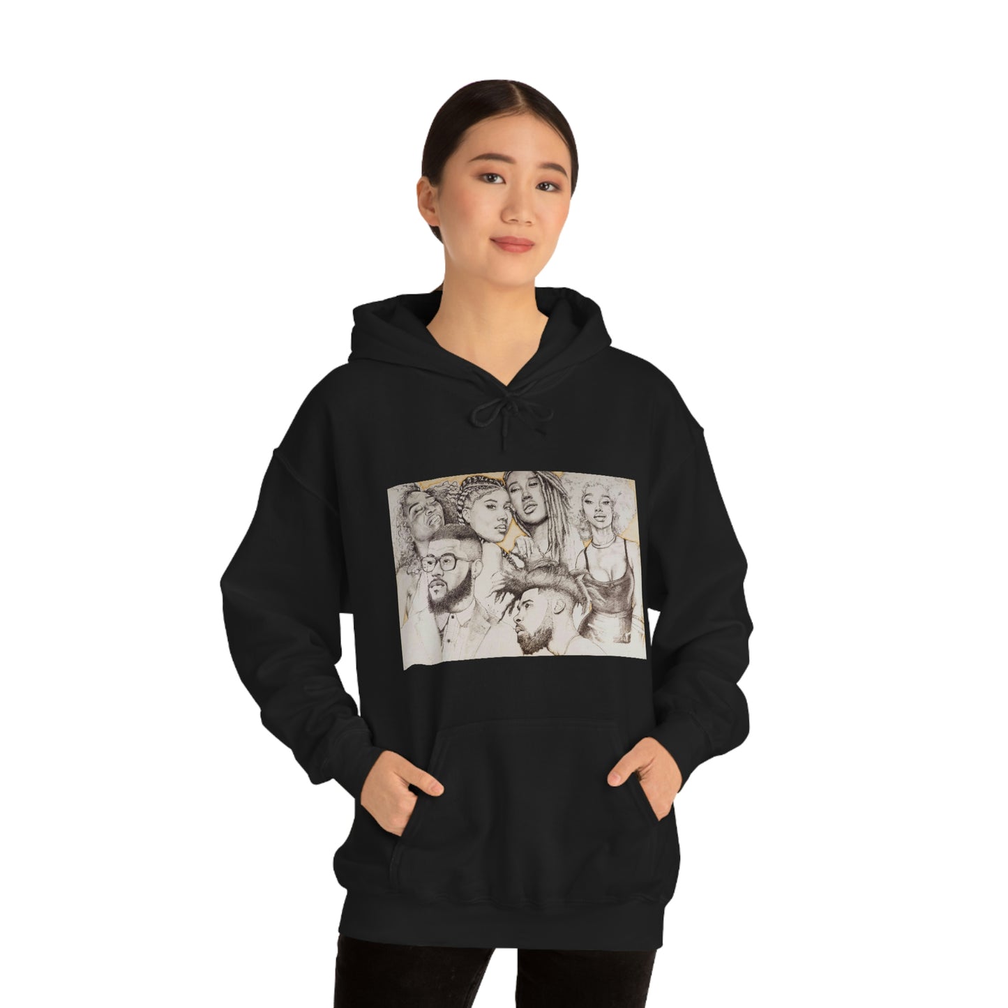 BLACK BEAUTY COLLAGE HOODIE