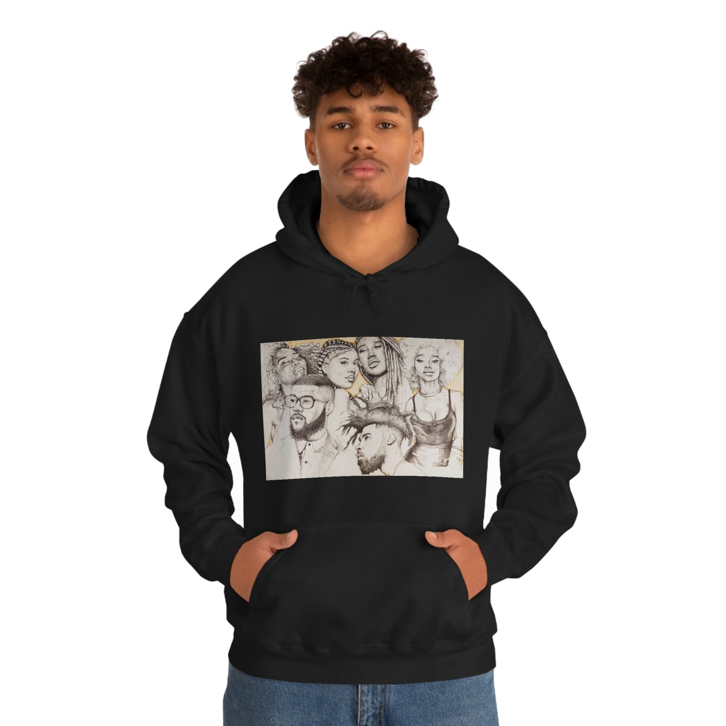 BLACK BEAUTY COLLAGE HOODIE